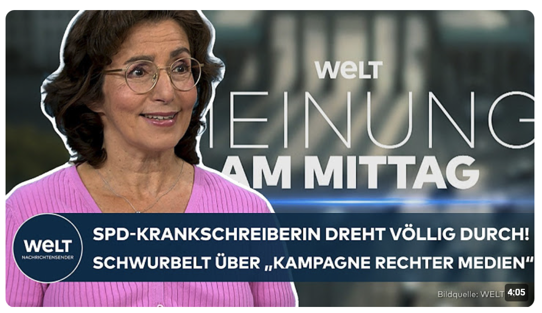 BERLIN: SPD-Krankschreiberin dreht völlig durch! Schwurbelt über „Kampagne rechter Medien“ | Meinung
