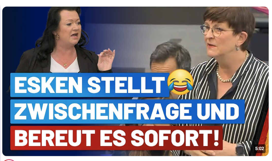 Birgit Bessin kontert Ablenkungsmanöver der ehemaligen SPD-Vorsitzenden! – AfD-Fraktion im Bundestag