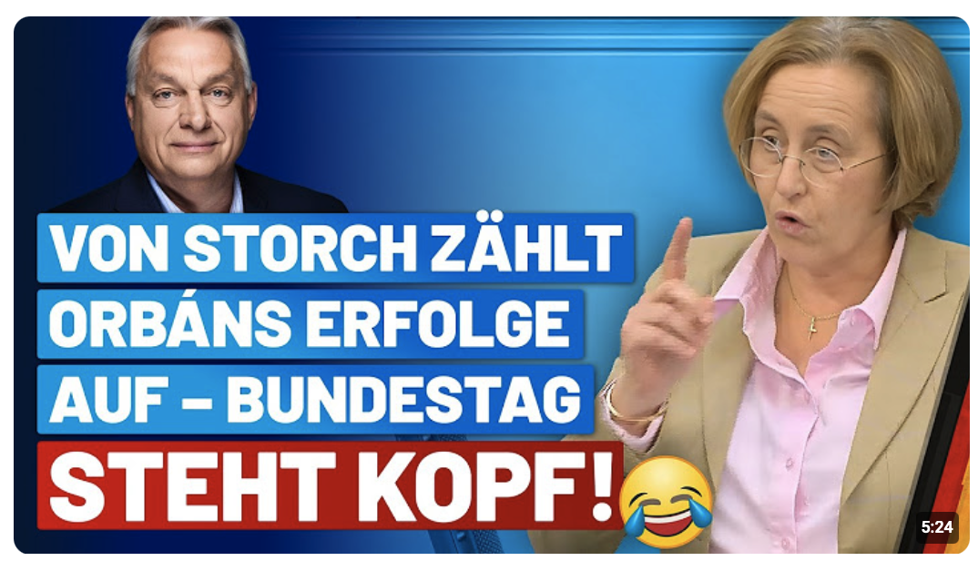 Sie können die Wahrheit nicht ertragen! Beatrix von Storch zu Orbáns Abwahl – AfD-Fraktion