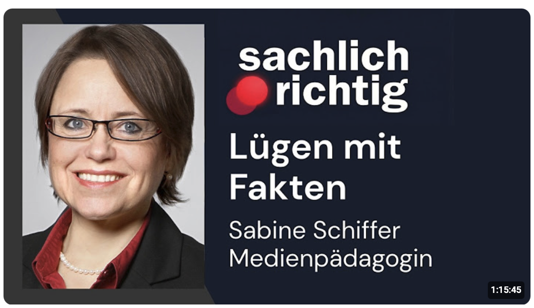 Sabine Schiffer deckt auf: Manipulation durch scheinbare Evidenz