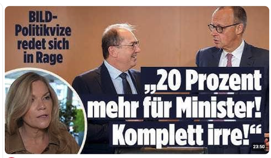 BEAMTENGEHÄLTER: BILD-Politikvize redet sich in Rage | Vertraulich