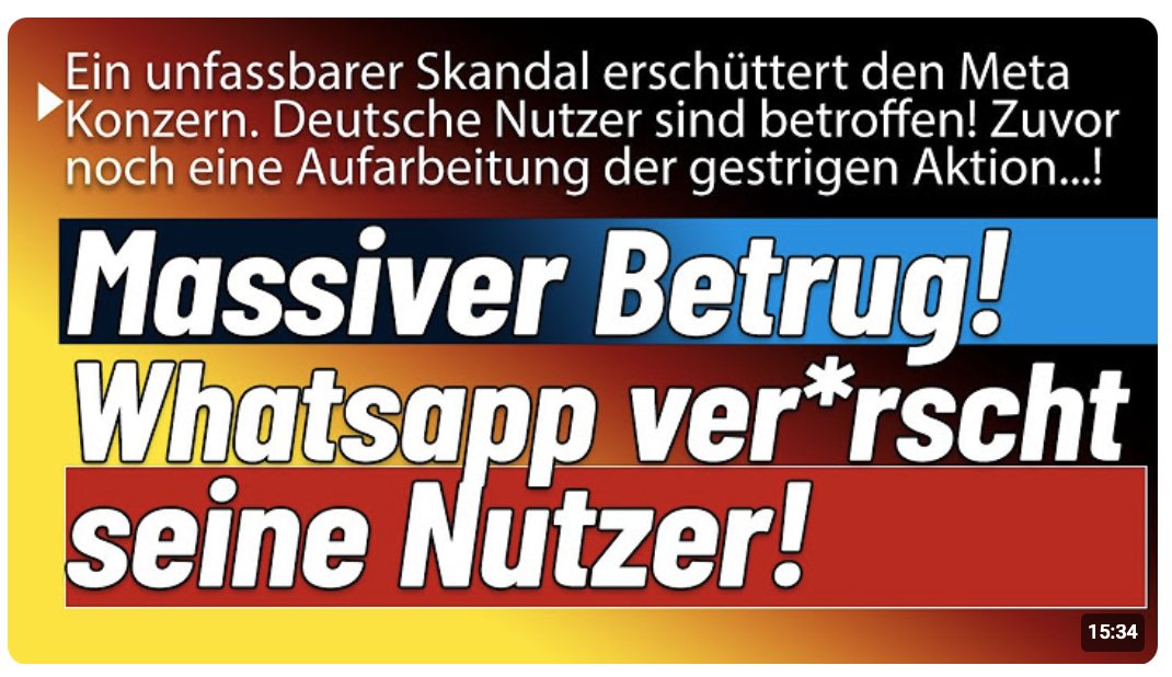 Unfassbare Folgen! WhatsApp Nutzer landen im Gefängnis! Zudem Analyse des gestrigen Tages!