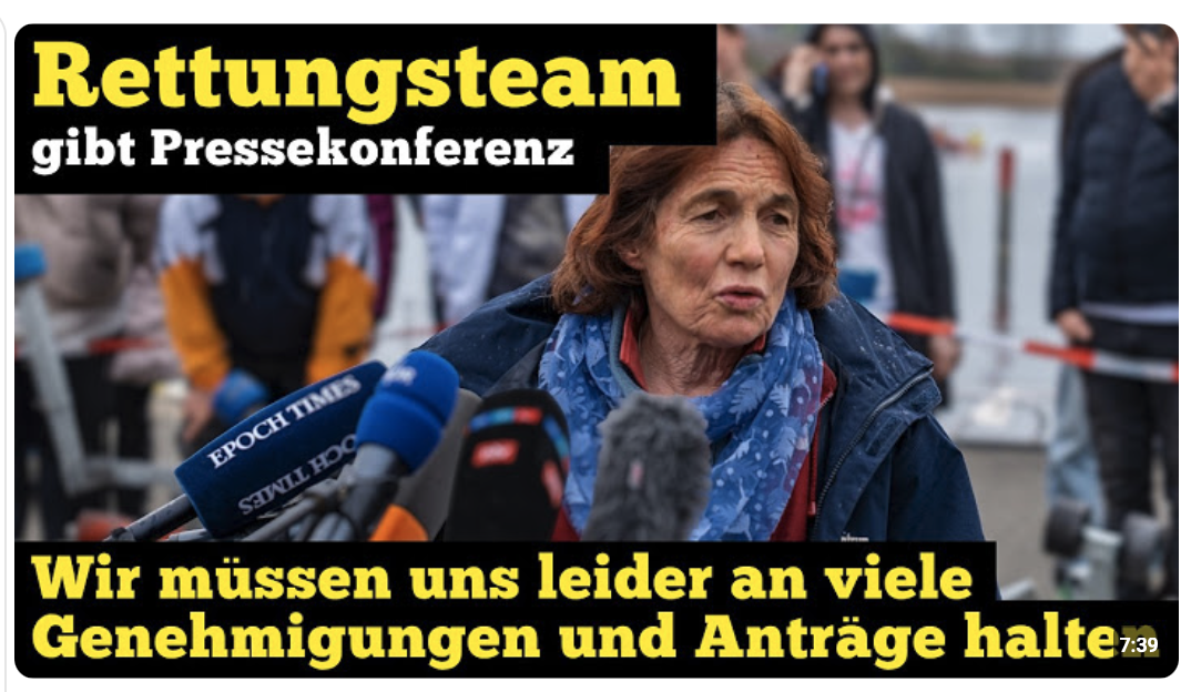 Pressekonferenz der Retter: „Wir müssen uns leider an viele Genehmigungen und Anträge halten“