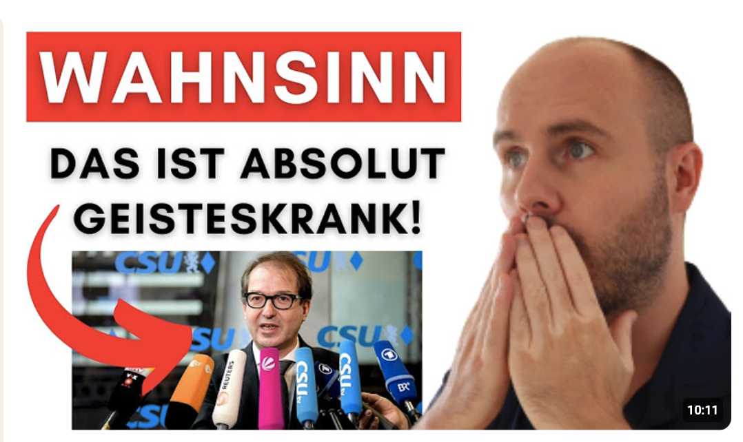 Diese Aussage von Innenminister Dobrindt ist eine Katastrophe – mir platzt der Kragen!