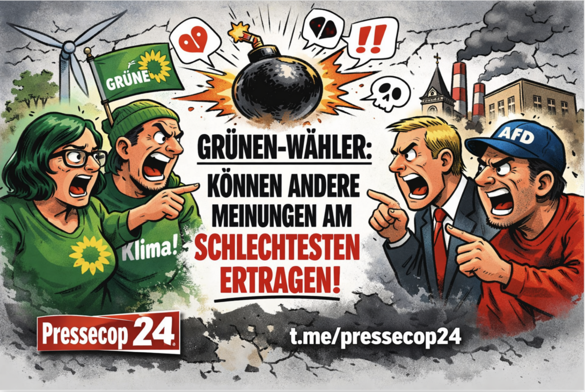 UMFRAGE-SCHOCK! Grünen-Wähler hassen andere Meinungen am meisten – Demokratiefeinde entlarvt!
