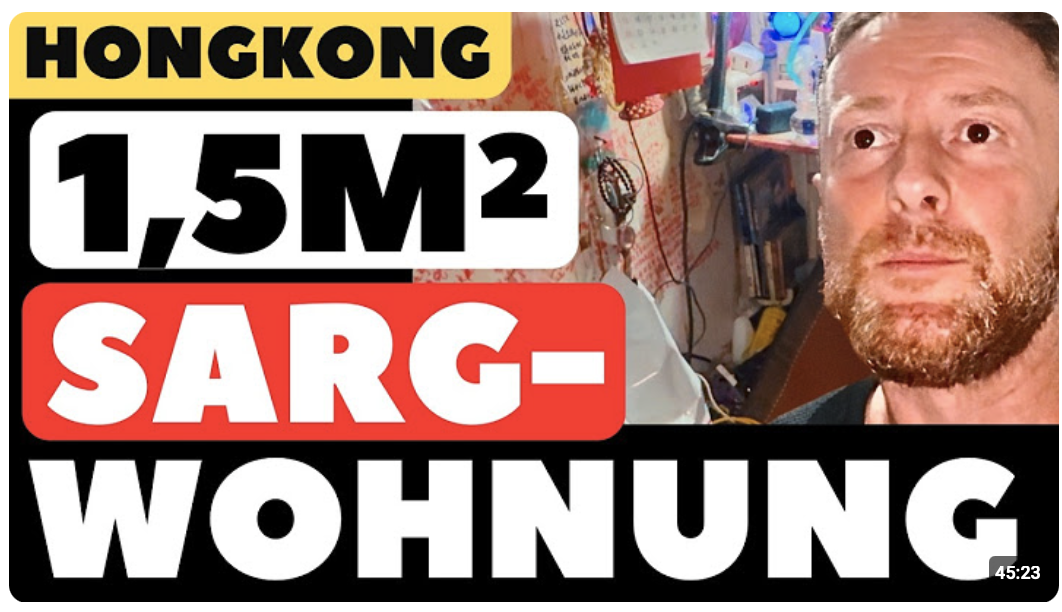 Ich liege in Hongkongs Sargwohnung