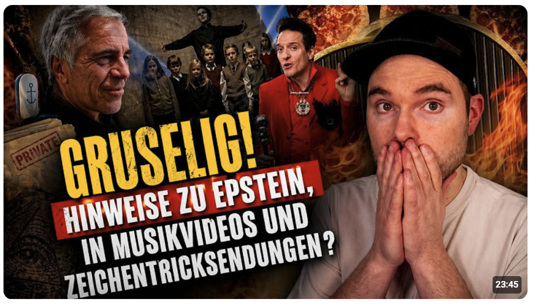 Erschreckend! Kuriose Botschaften in Musikvideos und Zeichentricksendungen, im Falle Epstein!