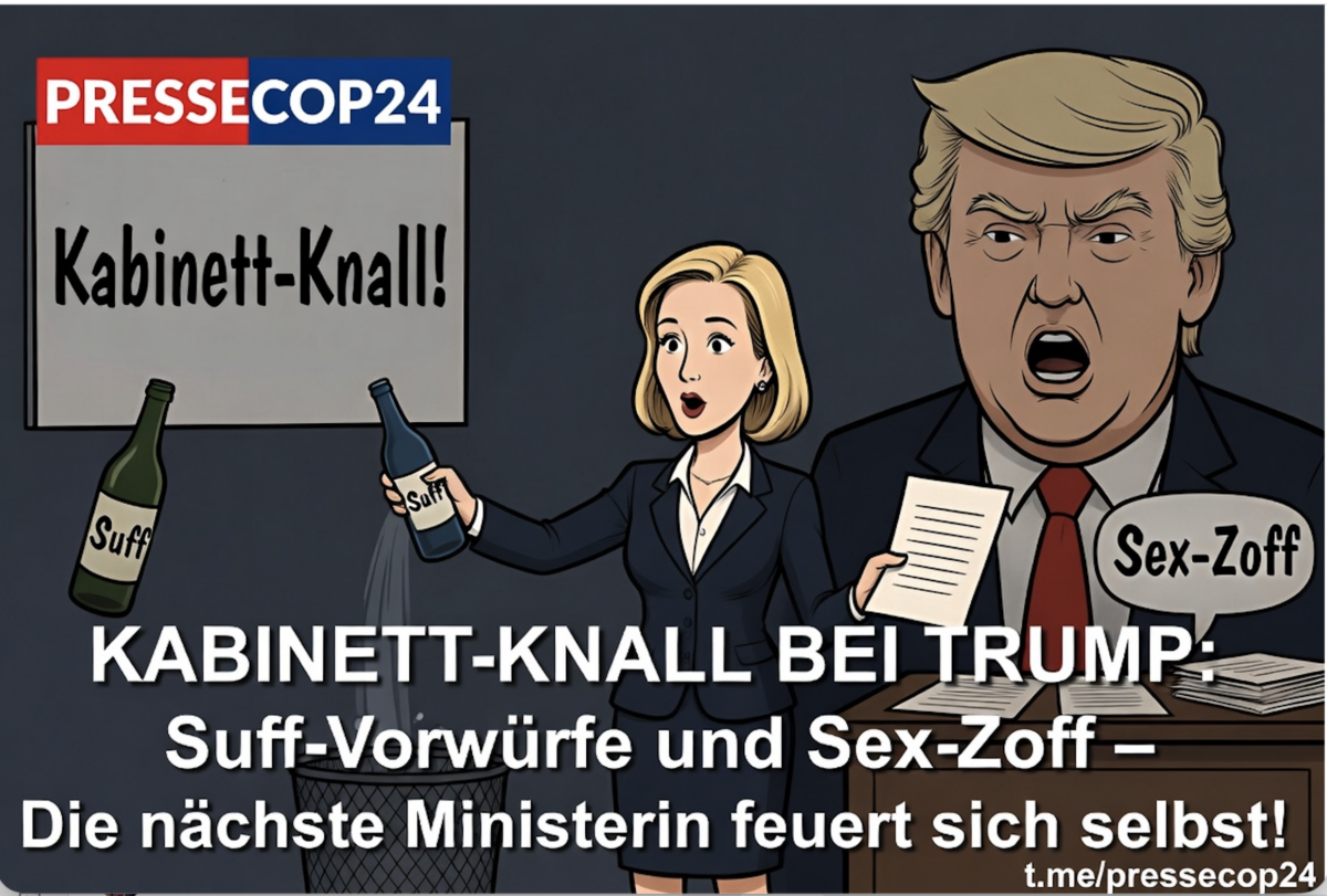 KABINETT-KNALL BEI TRUMP: Suff-Vorwürfe und Sex-Zoff – Die nächste Ministerin feuert sich selbst!