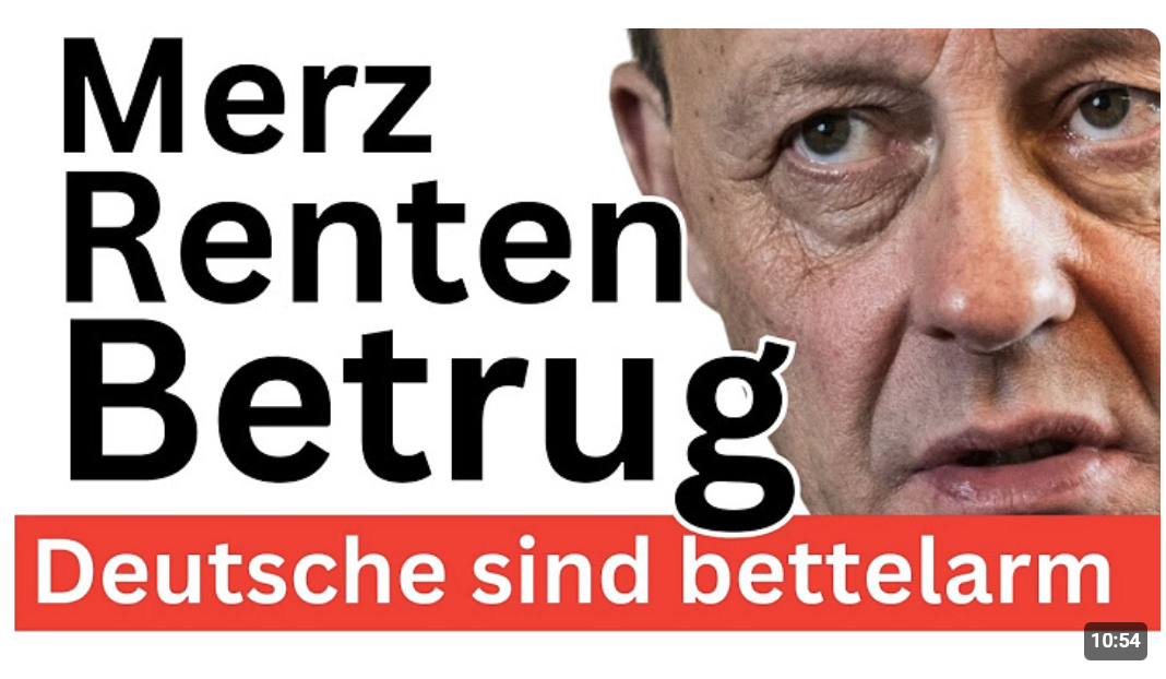 Merz Renten-Bankrott ! Armut !