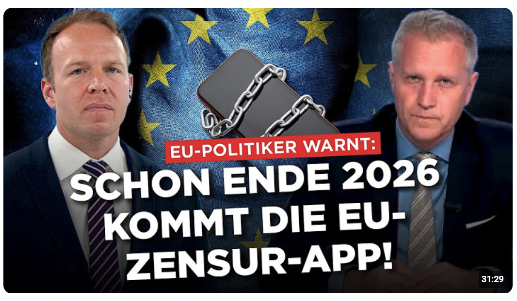 EU-Insider warnt: Von der Leyens Zensur-App soll schon Jahresende 2026 kommen!