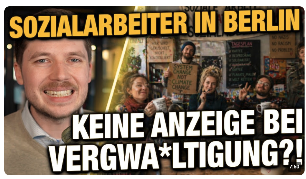 Berlin: Sozialarbeiter GEGEN Anzeigen bei VERGEW*LTIGUNG?! Pressemitteilung irritiert