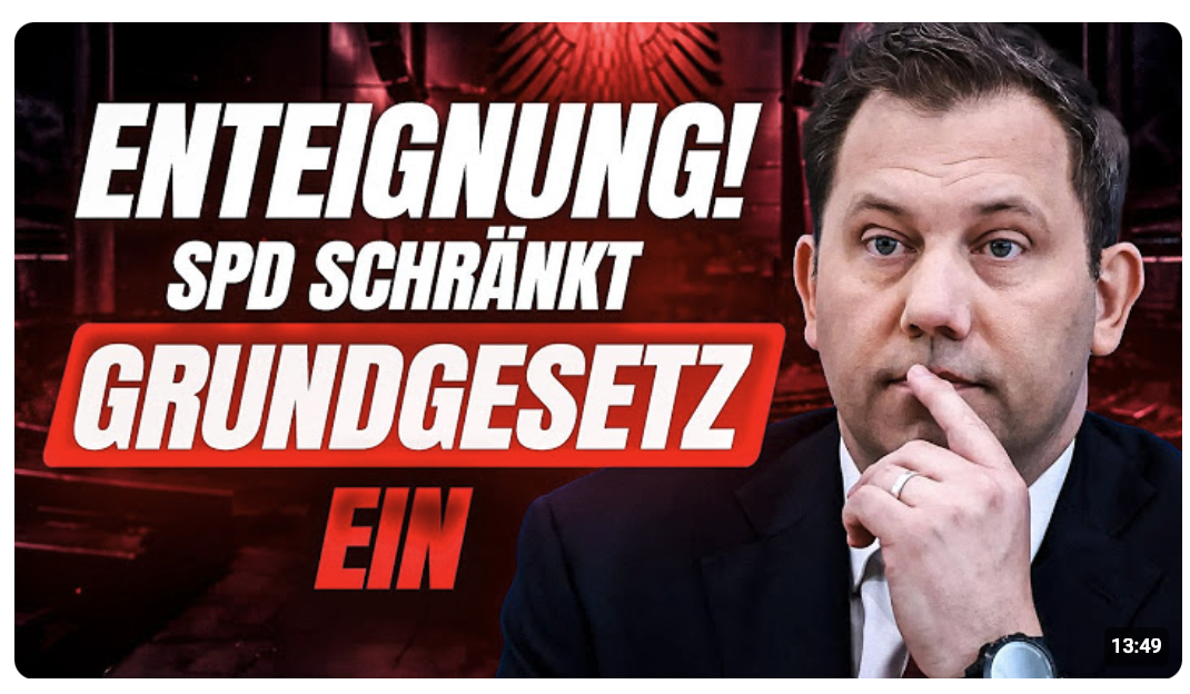 SPD schränkt GRUNDGESETZ ein: Jetzt wird ENTEIGNET!