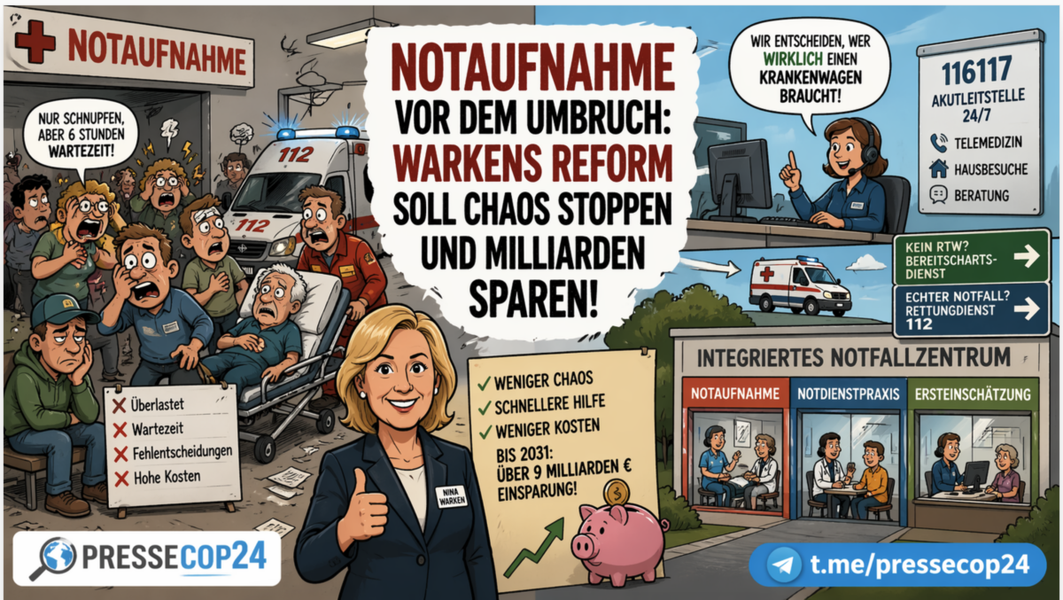 NOTAUFNAHME VOR DEM UMBRUCH: WARKENS REFORM SOLL CHAOS STOPPEN UND MILLIARDEN SPAREN!