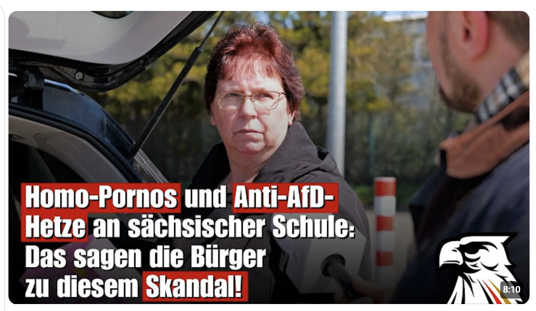 Homo-P0rnos und Anti-AfD-Hetze an sächsischer Schule: Das sagen die Bürger zu diesem Skandal!