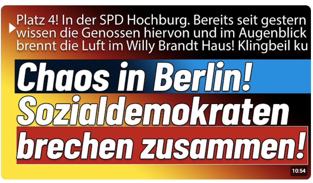 Die sind erledigt! SPD fährt Horrorumfrage im Kernland ein, Klingbeil am Ende, Koalition mithin!