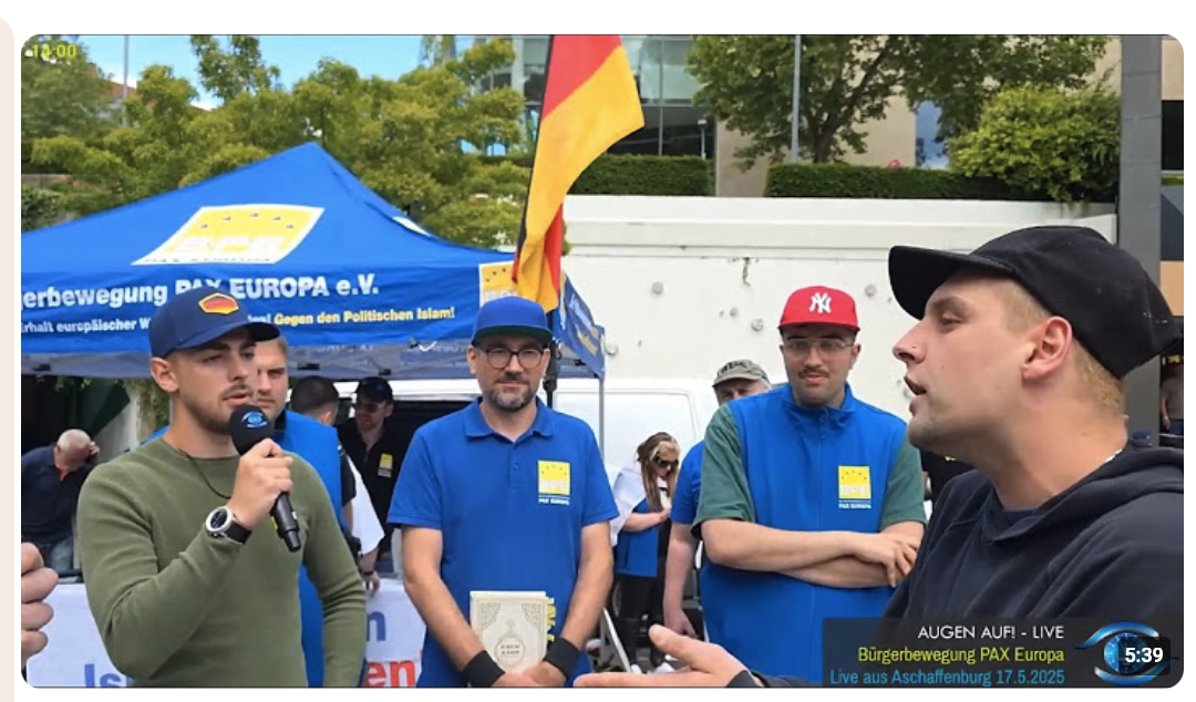 „Ihr seid für mich Spackos“ – „Es gibt nicht nur Fakten“ – Passant in Aschaffenburg bei BPE