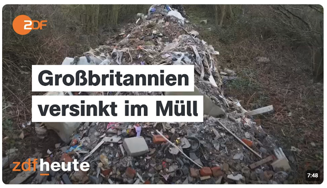 Illegale Müllberge – Großbritannien kämpft gegen Abfallkriminalität | auslandsjournal