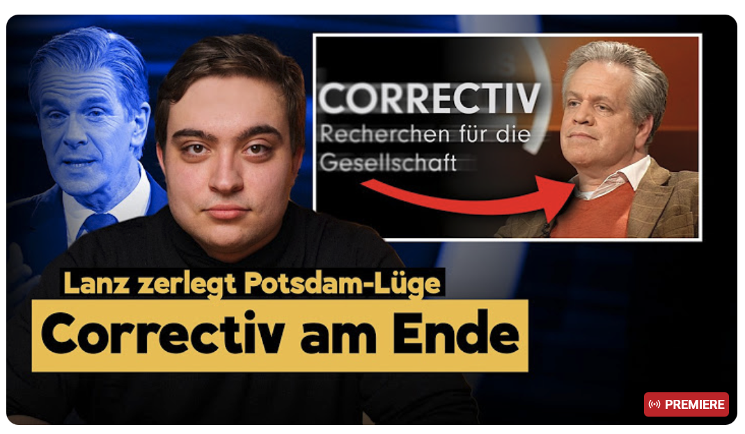 Lanz zerlegt „Geheimplan“-Erzählung: Correctiv-Mann geht unter