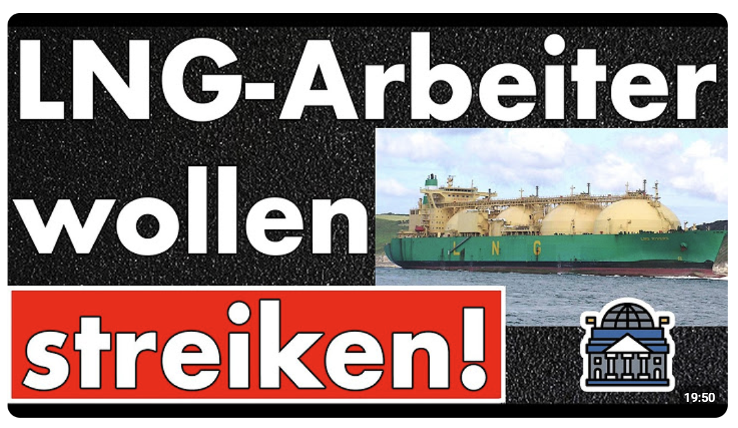 LNG-Mitarbeiter wollen Streik! Ukraine baut Atom-Strom aus! Negativer Strompreis morgen -201€/MWh