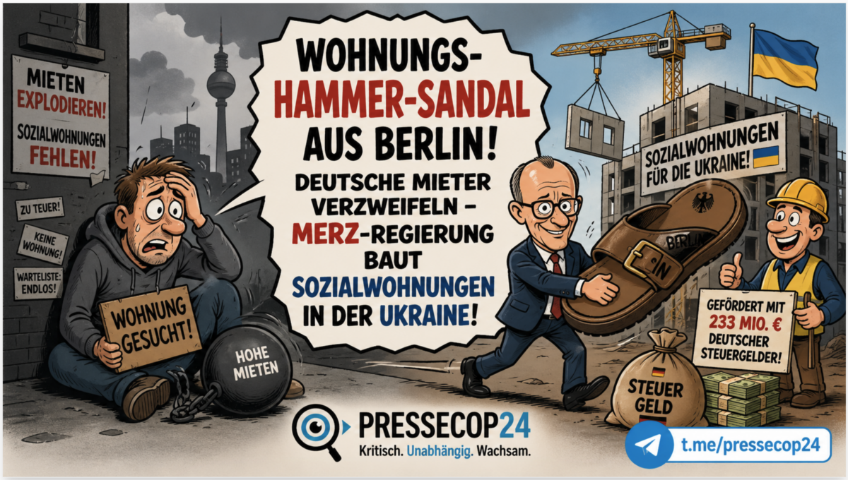 WOHNUNGS-HAMMER-SANDAL AUS BERLIN! DEUTSCHE MIETER VERZWEIFELN – MERZ-REGIERUNG BAUT SOZIALWOHNUNGEN IN DER UKRAINE!