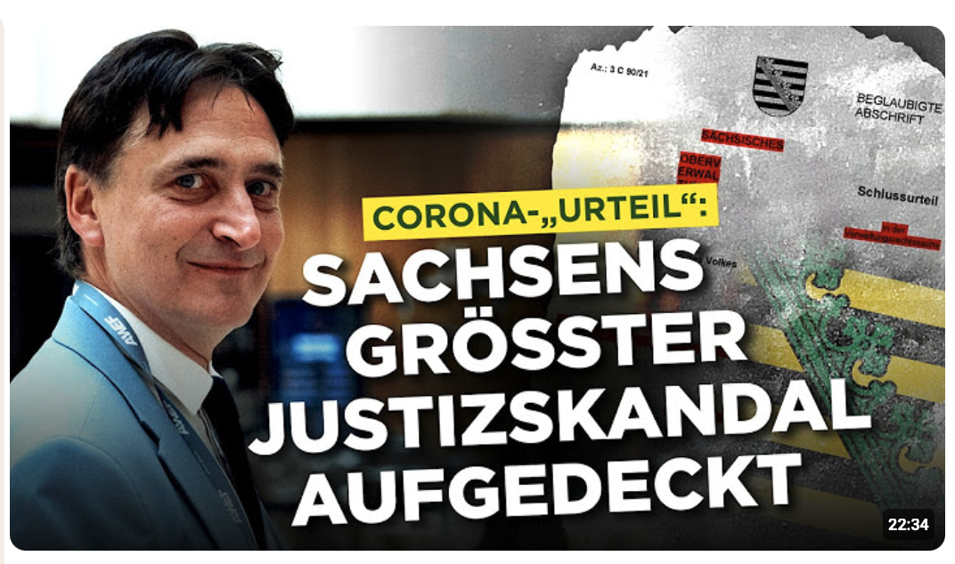 Corona-„Urteil“: Sachsens größter Justizskandal aufgedeckt