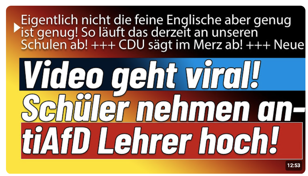 Kurz vor dem Knall! CDU plant Merz Abgang Zudem: Schüler überführen Lehrer!