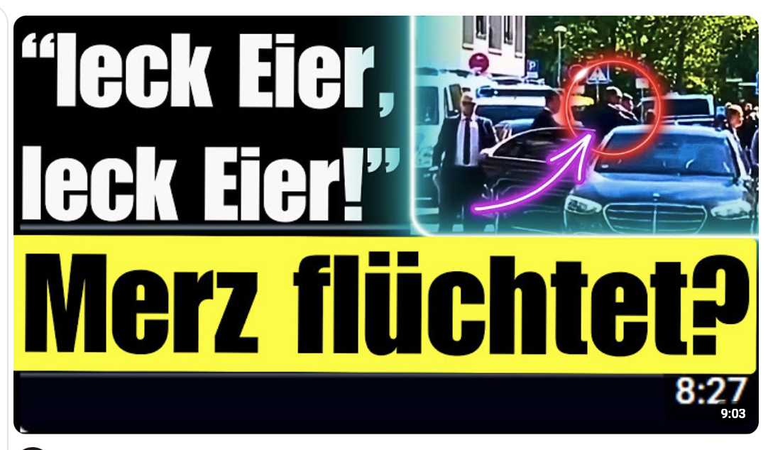 Merz flüchet vor „leck Eier“-Rufen in Marburg ? | Peinliches „Küchentischvideo“ von Merz