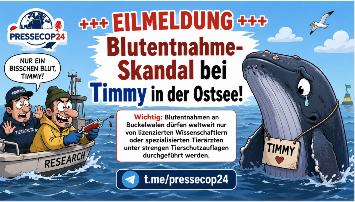 +++ EILMELDUNG +++ Blutentnahme-Skandal bei Timmy in der Ostsee!