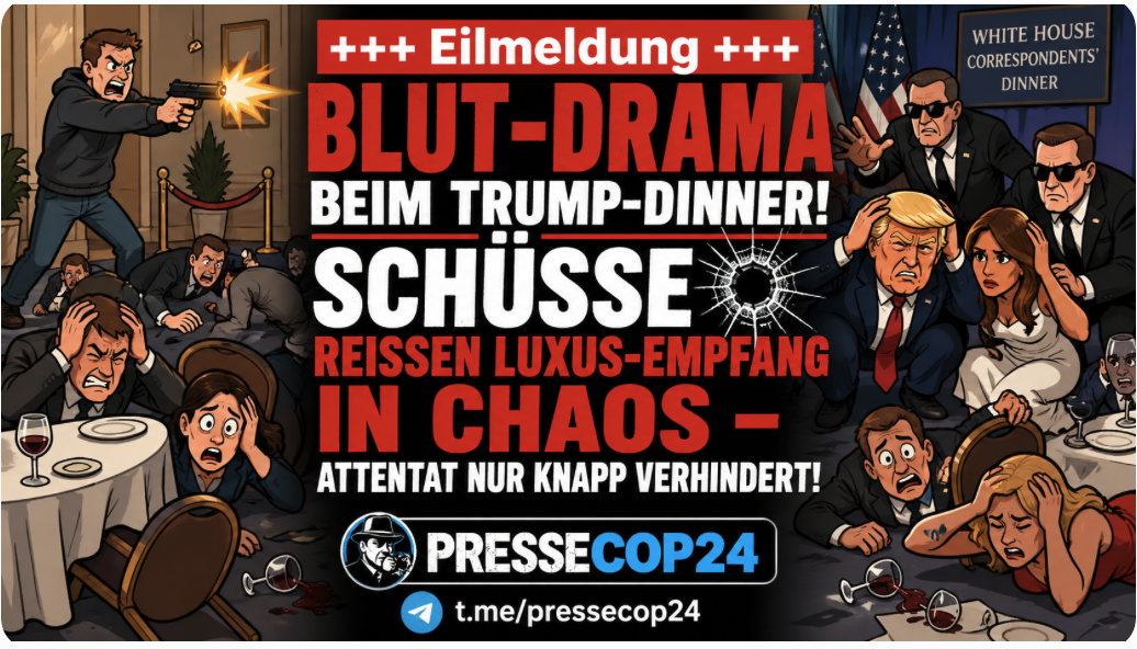 BLUT-DRAMA BEIM TRUMP-DINNER! SCHÜSSE REISSEN LUXUS-EMPFANG IN CHAOS – ATTENTAT NUR KNAPP VERHINDERT!