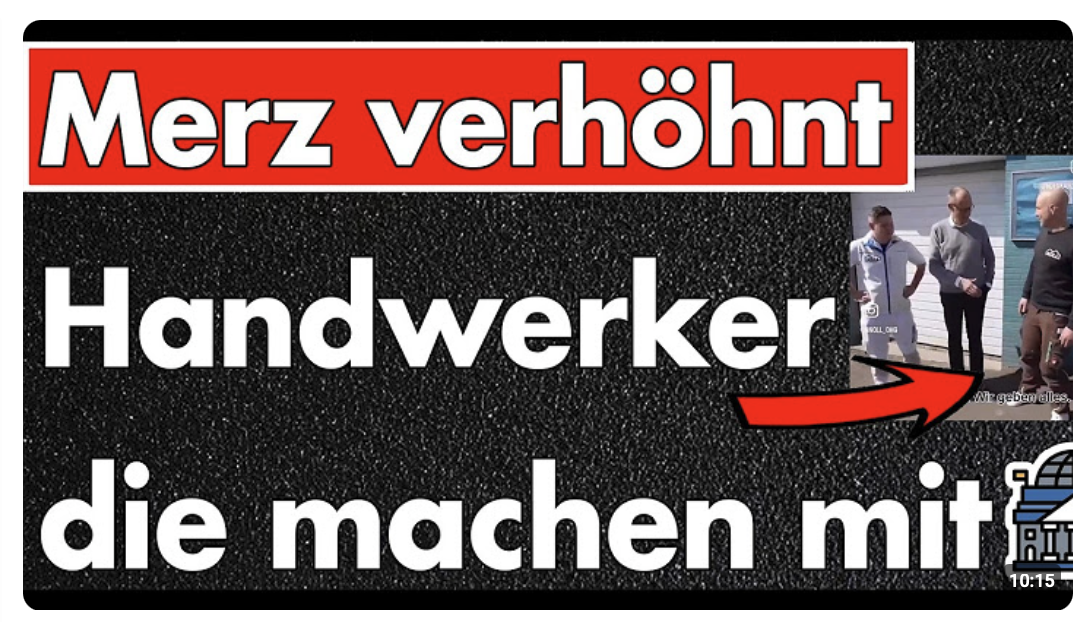 Handwerker laden Merz zum Gespräch ein – dann verhöhnt er sie eiskalt und sie lachen auch noch mit!