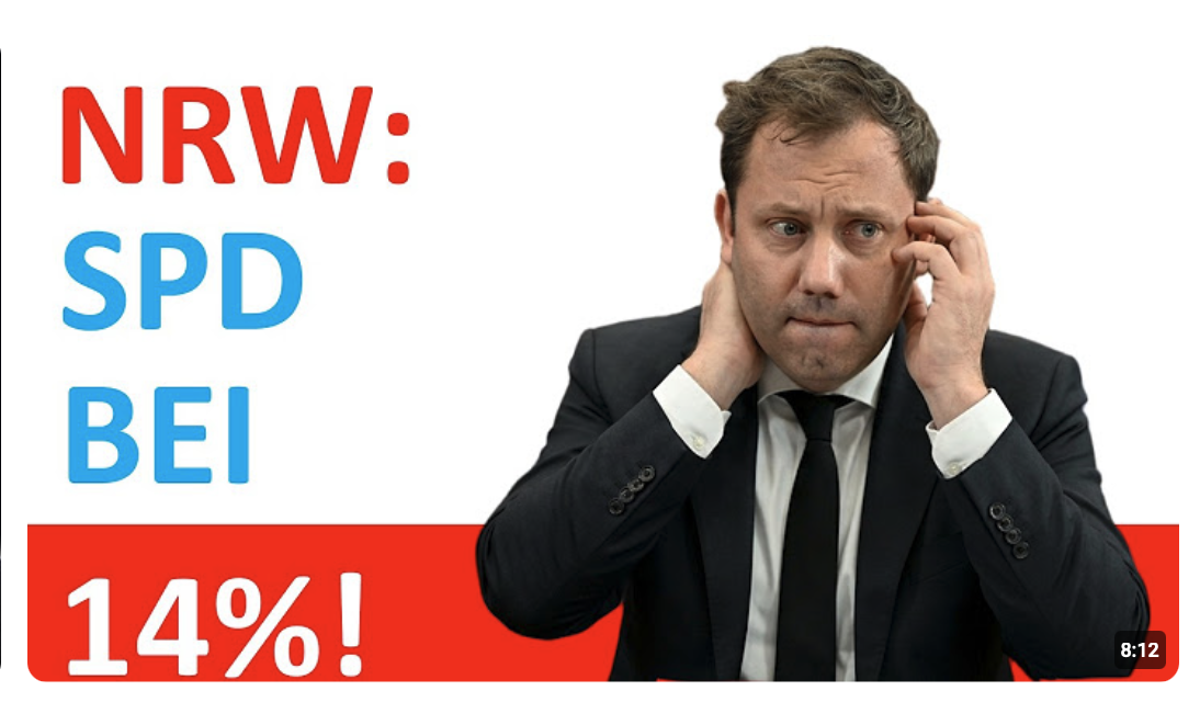 SPD! Ganz früher mal 52,4%, jetzt 14%.