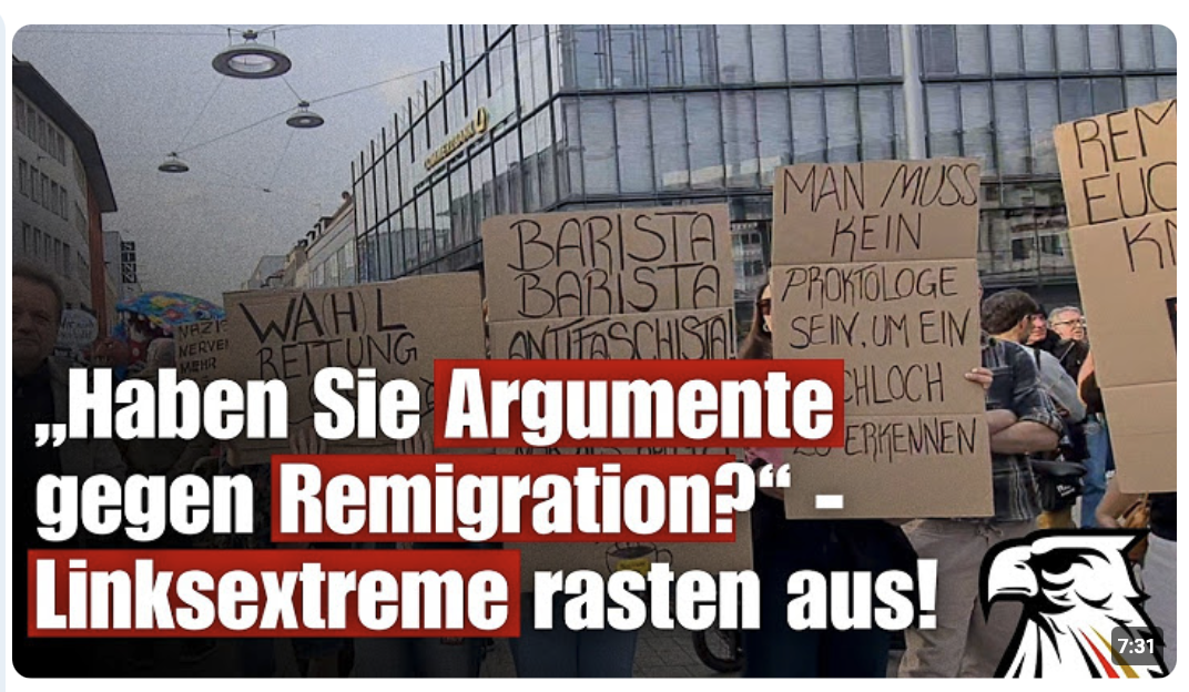 „Haben Sie Argumente gegen Remigration?“ – Linksextreme rasten aus! | Matthäus Westfal