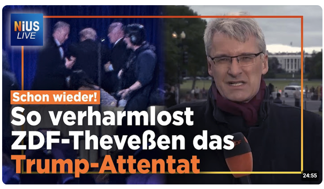 Attentat auf Trump: ZDF-„Experte“ Theveßen verdreht wieder die Fakten 