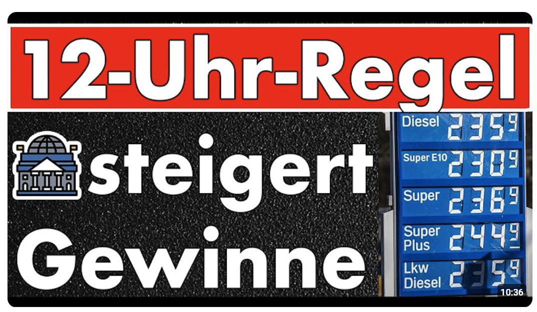 Forscher beweisen: 12-Uhr-Regel der Politik sorg für steigende Preise & steigende Gewinne!