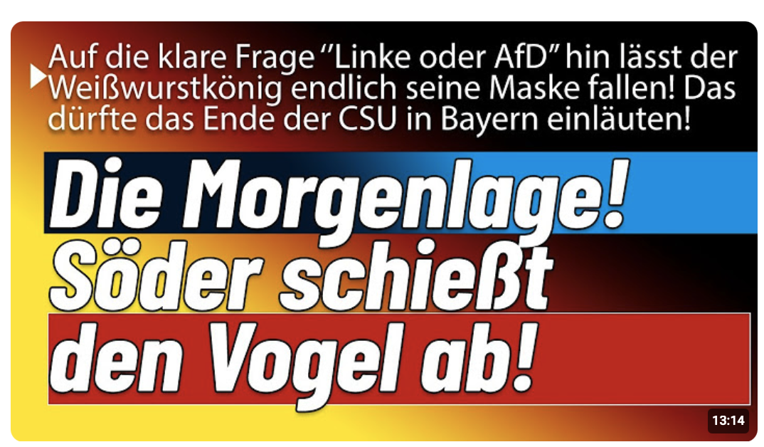 Erwischt! Bayerns Söder lässt die Bombe platzen!