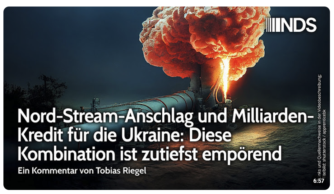 Nord-Stream-Anschlag und Milliarden-Kredit für die Ukraine: Diese Kombination ist zutiefst empörend