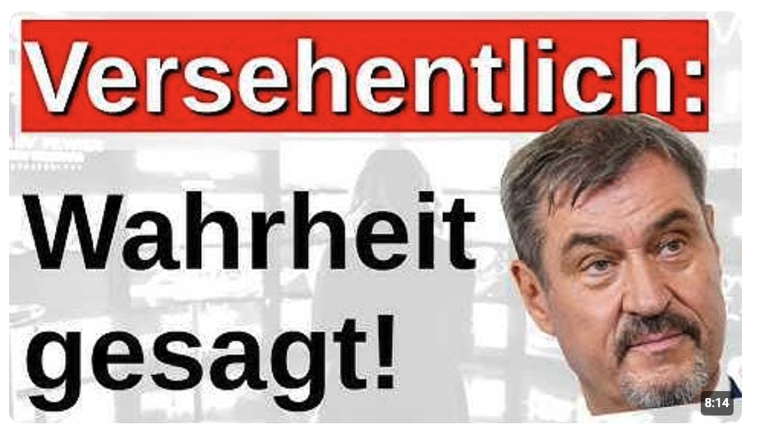 Söder rutsch die Wahrheit versehentlich raus! Bürger sind stink sauer!