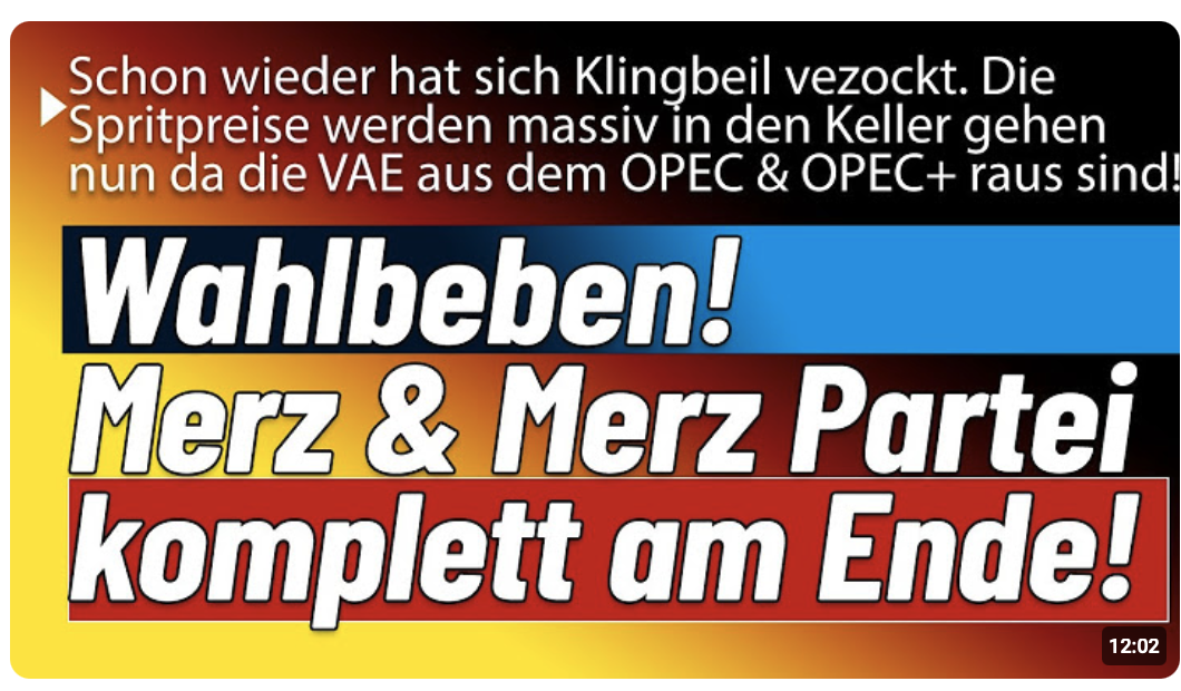 Wähler wachen auf! Massiver Doppelschlag! Union knapp Ü 20%, Alternative knapp 30%!
