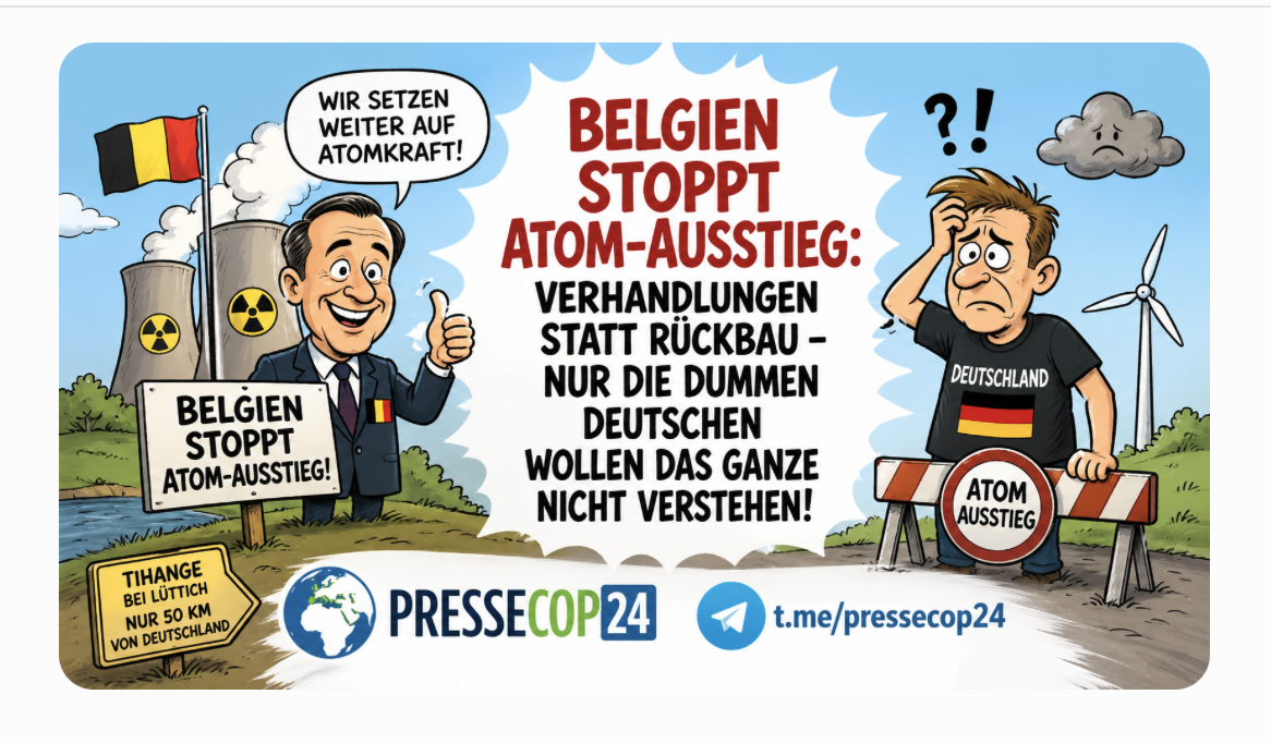 ATOM-KNALL IN EUROPA! BELGIEN STOPPT AUSSTIEG – NUR DEUTSCHLAND STEHT NOCH AUF DER BREMSLEITUNG!