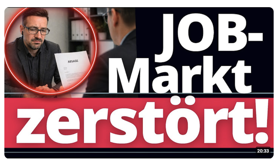 Brenzlig: Zerstörter Job-Markt in Deutschland! Sogar Ingenieure finden keine Jobs in Deutschland!