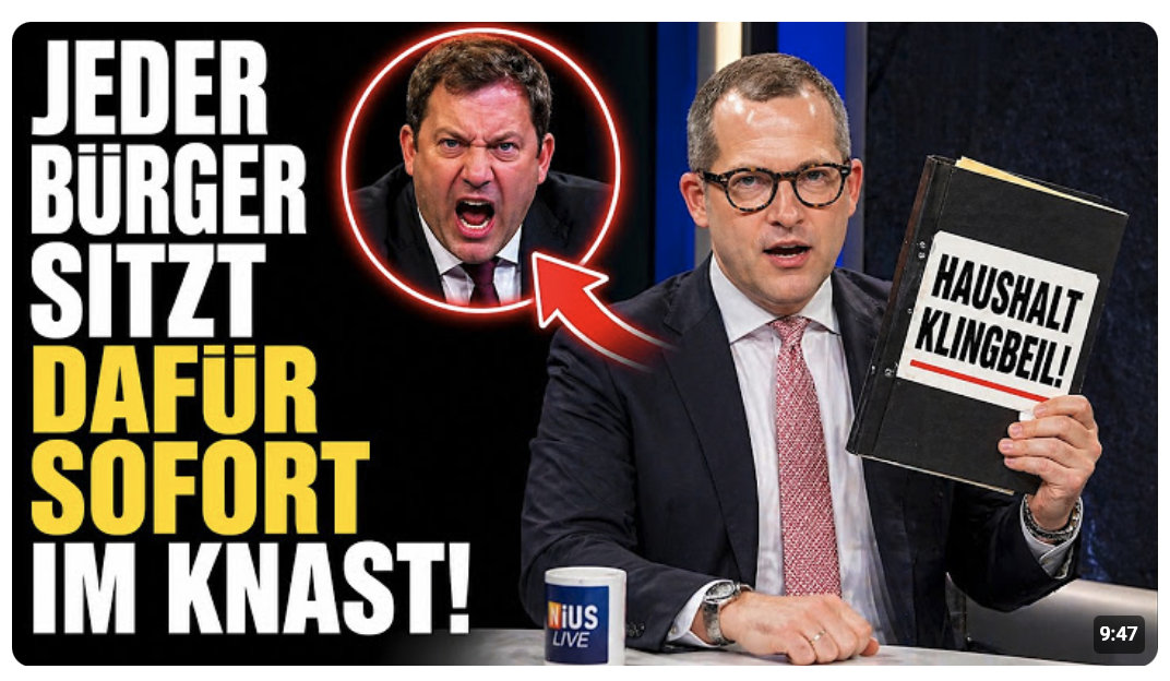 JETZT DROHT KNAST!?  Reichelt zerstört Klingbeil für neuen Mega Skandal!