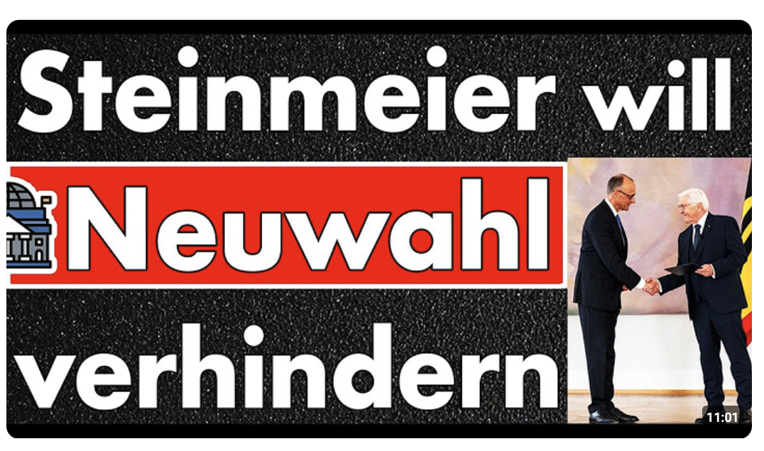Bundespräsident will Neuwahl verhindern! Mimose Merz hasst anonyme Kritik & macht den Stromberg!