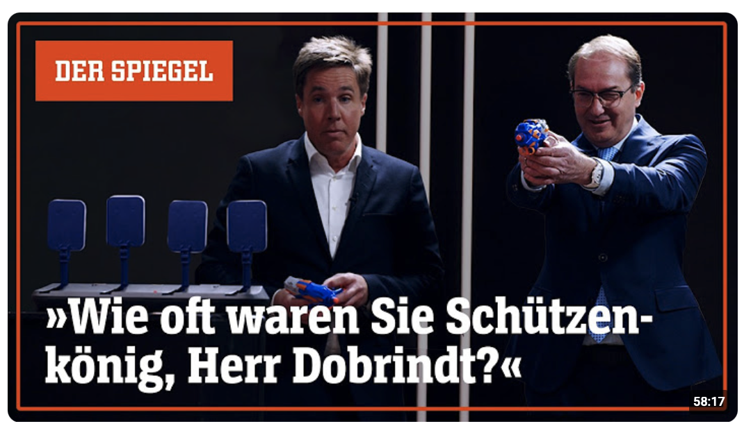 Scharfmacher oder Mr. Nice Guy? Alexander Dobrindt im Talk – Spitzengespräch | DER SPIEGEL