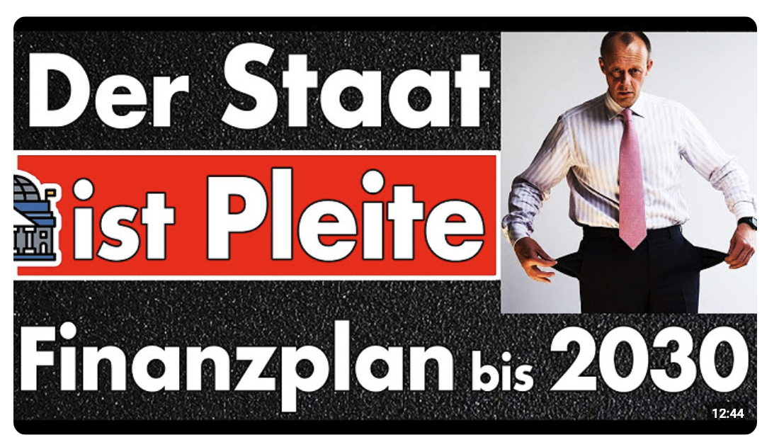 Haushalt 2027 & Finanzplan bis 2030 sind Anschlag auf den Staat! Sie verschleppen die Insolvenz!