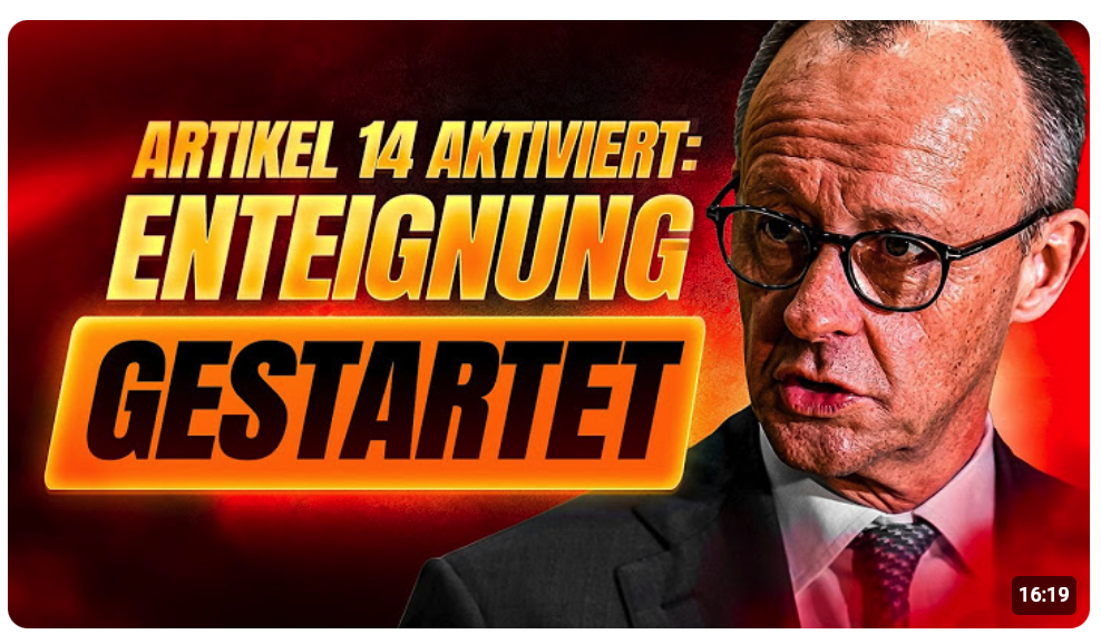 ES BEGINNT: ENTEIGNUNG DURCH DIESE 3 GESETZE!