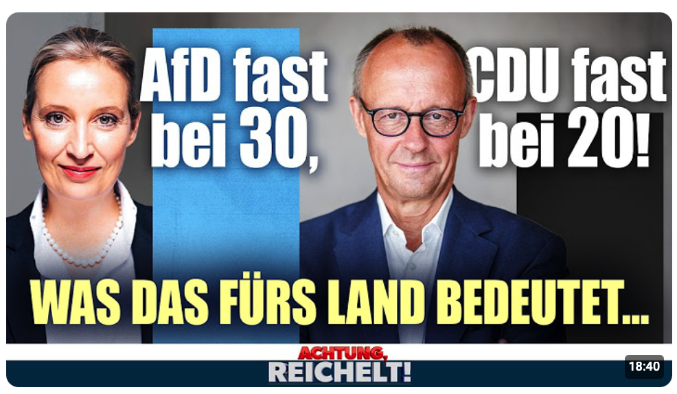 CDU am Boden, AfD auf Rekordkurs – Was das 30/20-Szenario für Deutschland bedeutet!