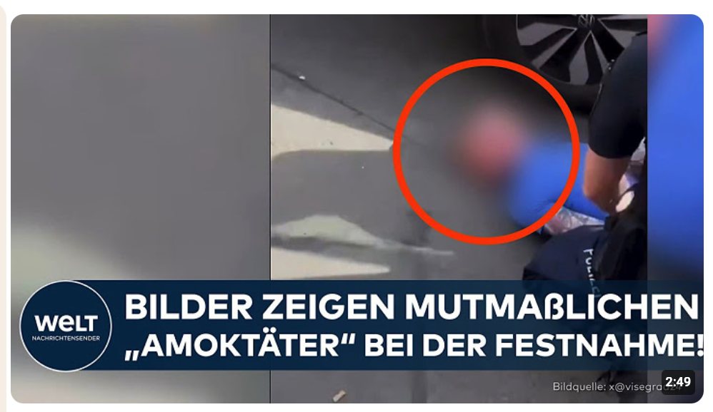 LEIPZIG: Bilder zeigen mutmaßlichen „Amoktäter“ bei der Festnahme!
