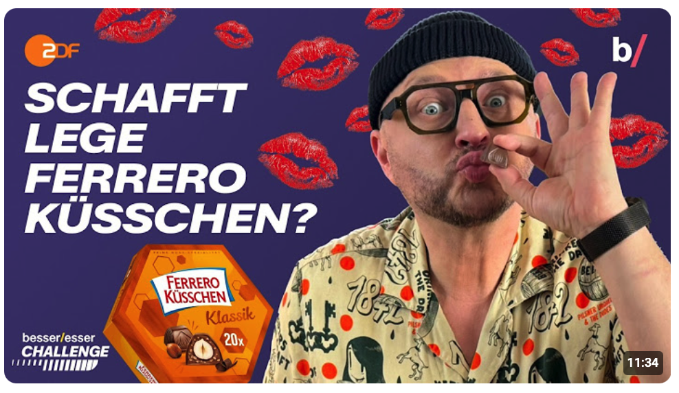 Küsschen Challenge: Gelingt Sebastian die perfekte Ferrero Kopie?