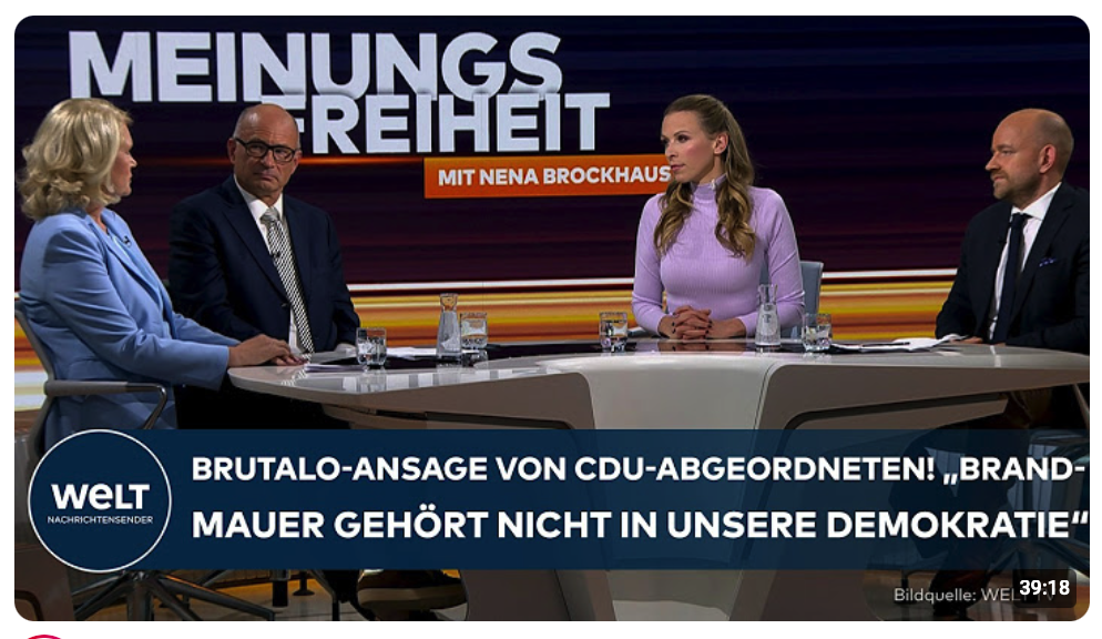 BRANDMAUER: Brutalo-Ansage von CDU-Abgeordneten! „Gehört nicht in Demokratie!“ | MEINUNGSFREIHEIT
