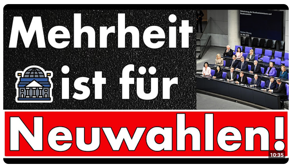 Große Mehrheit für Neuwahlen! Selbst SPD-Anhänger wollen lieber Neuwahlen & weniger Mandate!